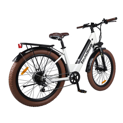 electric bike with step-through frame